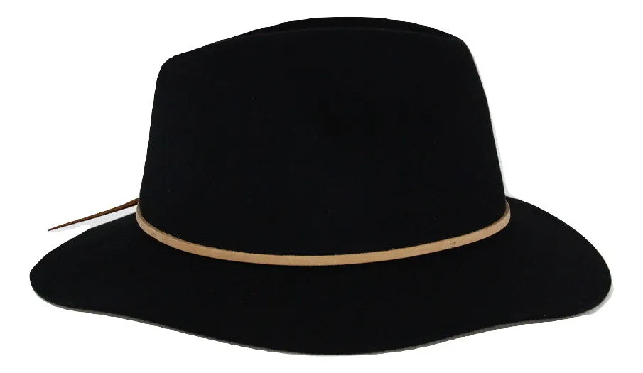 Brixton Wesley Fedora - Black/Light Tan