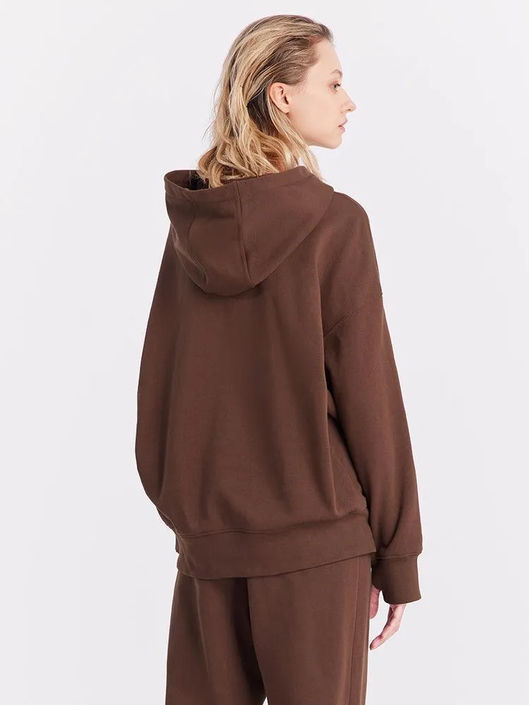 Brown Flower Hoodie