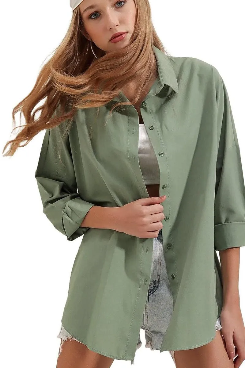 BUTTON DOWN BASIC DAILY WOMEN SHIRTS