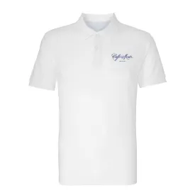 Café del Mar Ibiza Blue Embroidered Logo Men's Polo T-Shirt