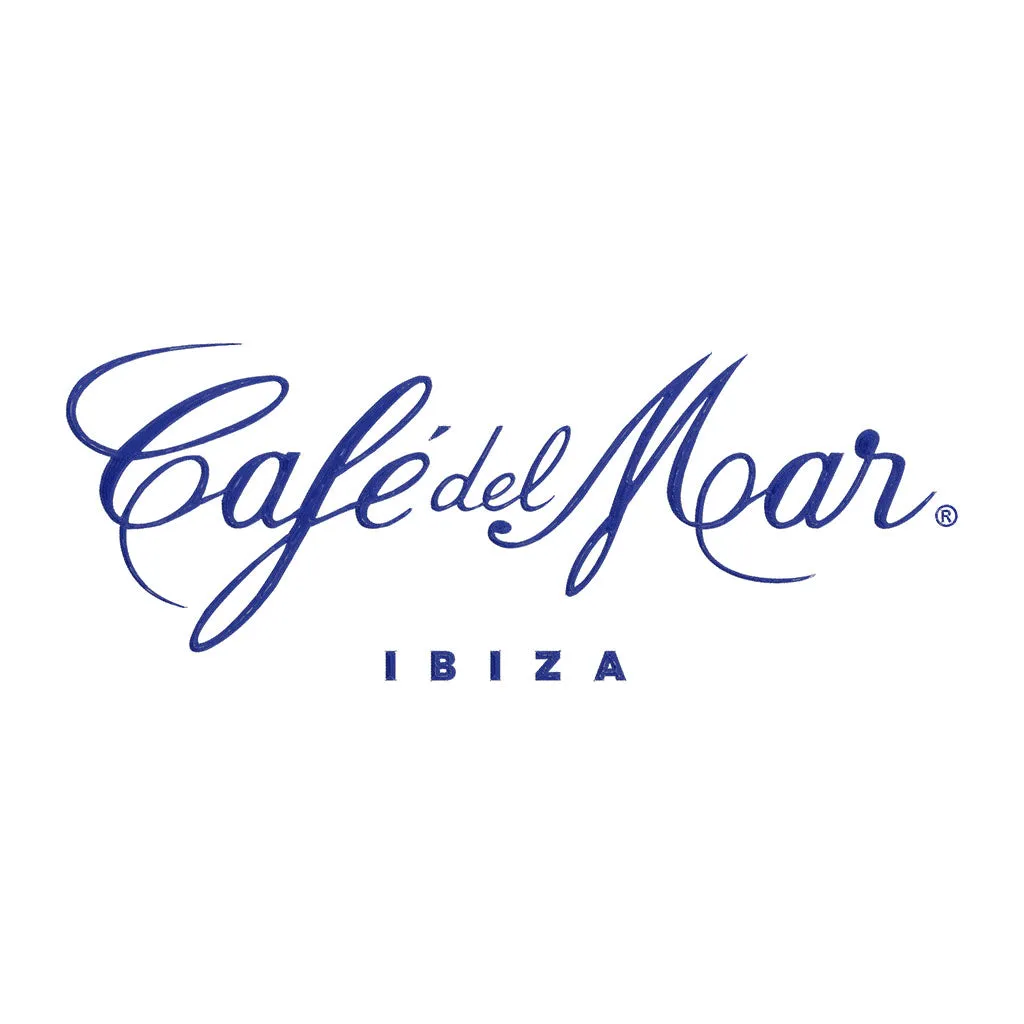 Café del Mar Ibiza Blue Embroidered Logo Men's Polo T-Shirt