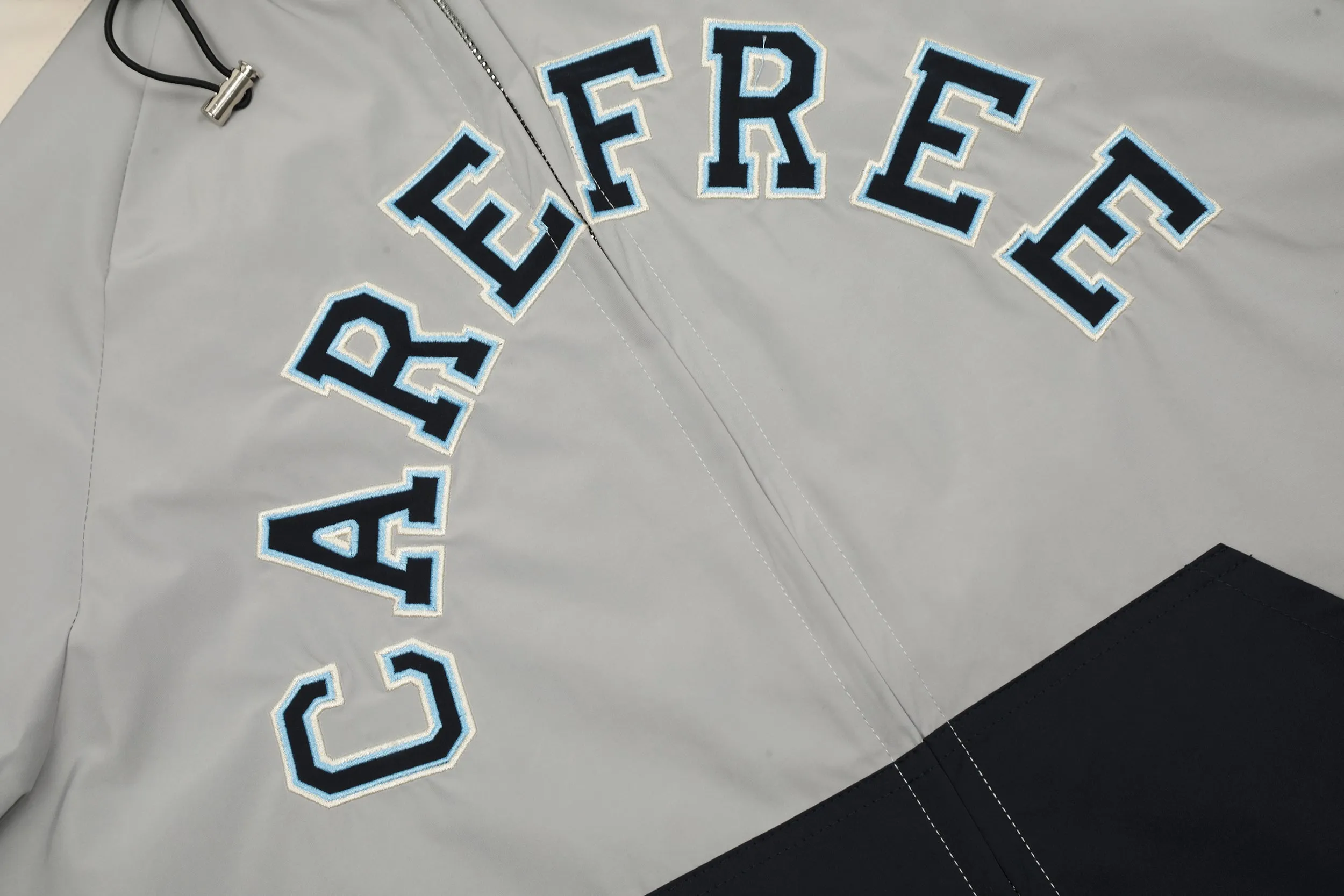 Carefree | Retro Athletic Zipper Hoodie