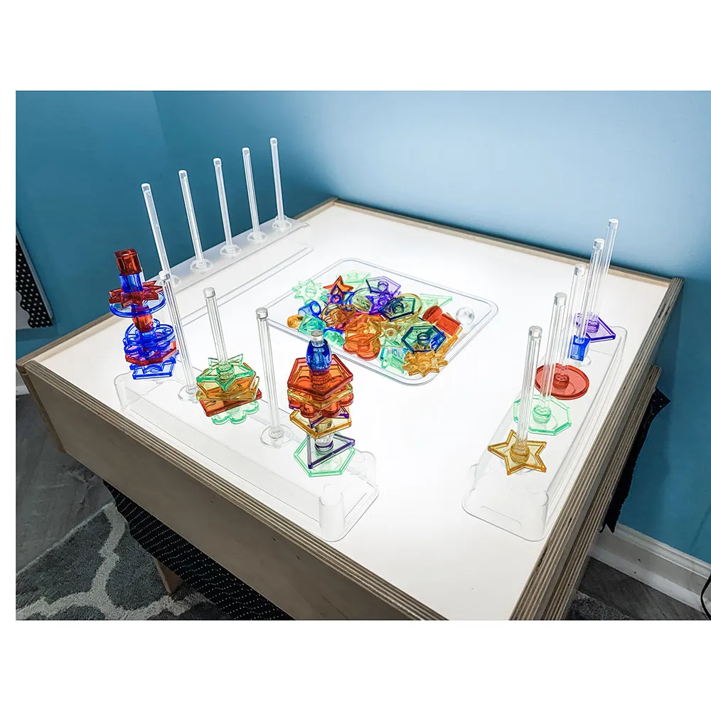 Child-Size LED Light Table with Storage