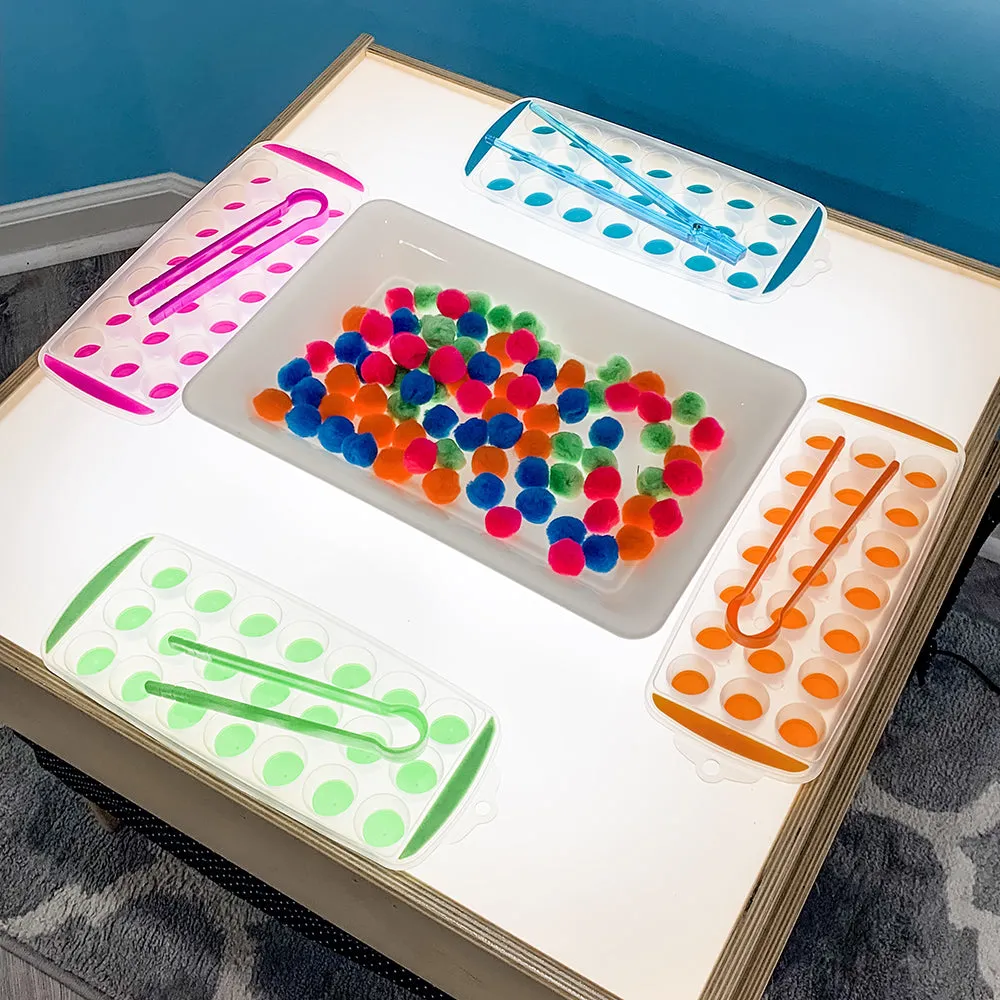 Child-Size LED Light Table with Storage