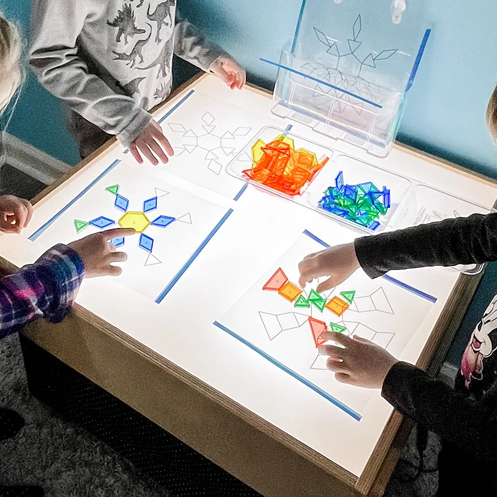 Child-Size LED Light Table with Storage