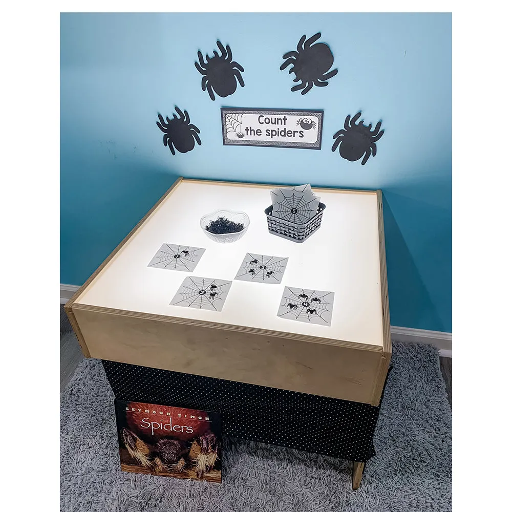 Child-Size LED Light Table with Storage