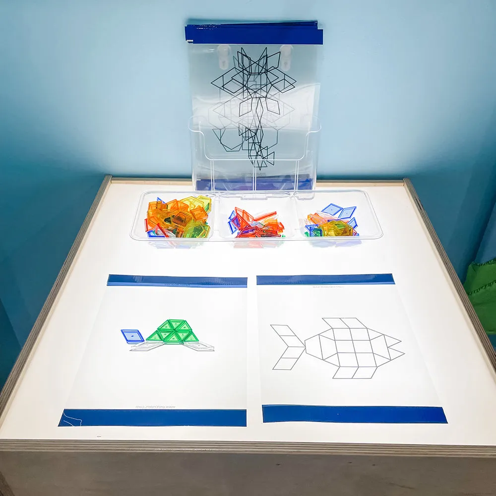 Child-Size LED Light Table with Storage