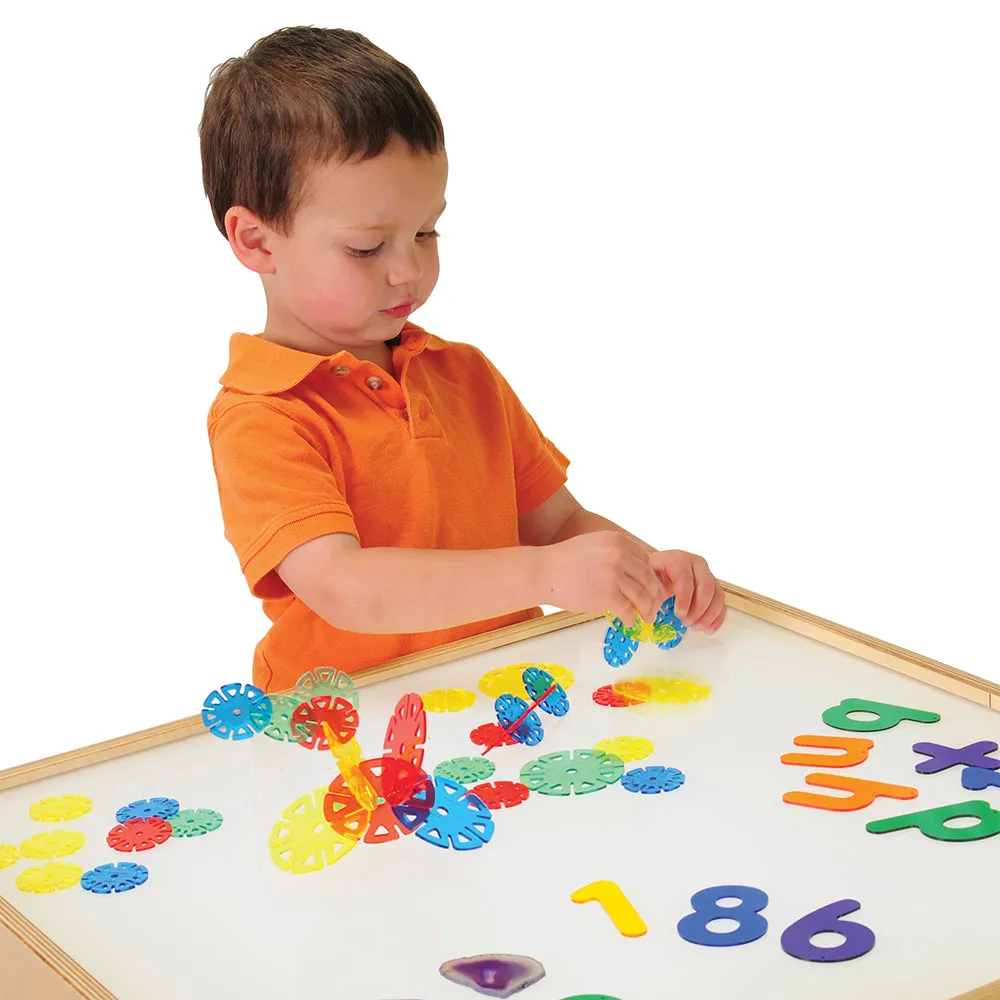 Child-Size LED Light Table with Storage