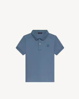 Ciro kids' cotton polo shirt Washed blue