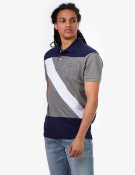 COLORBLOCK SASH PIQUE POLO SHIRT