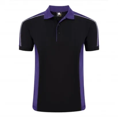 Contrast Avocet Uniform Polo Shirt with Piping -1188