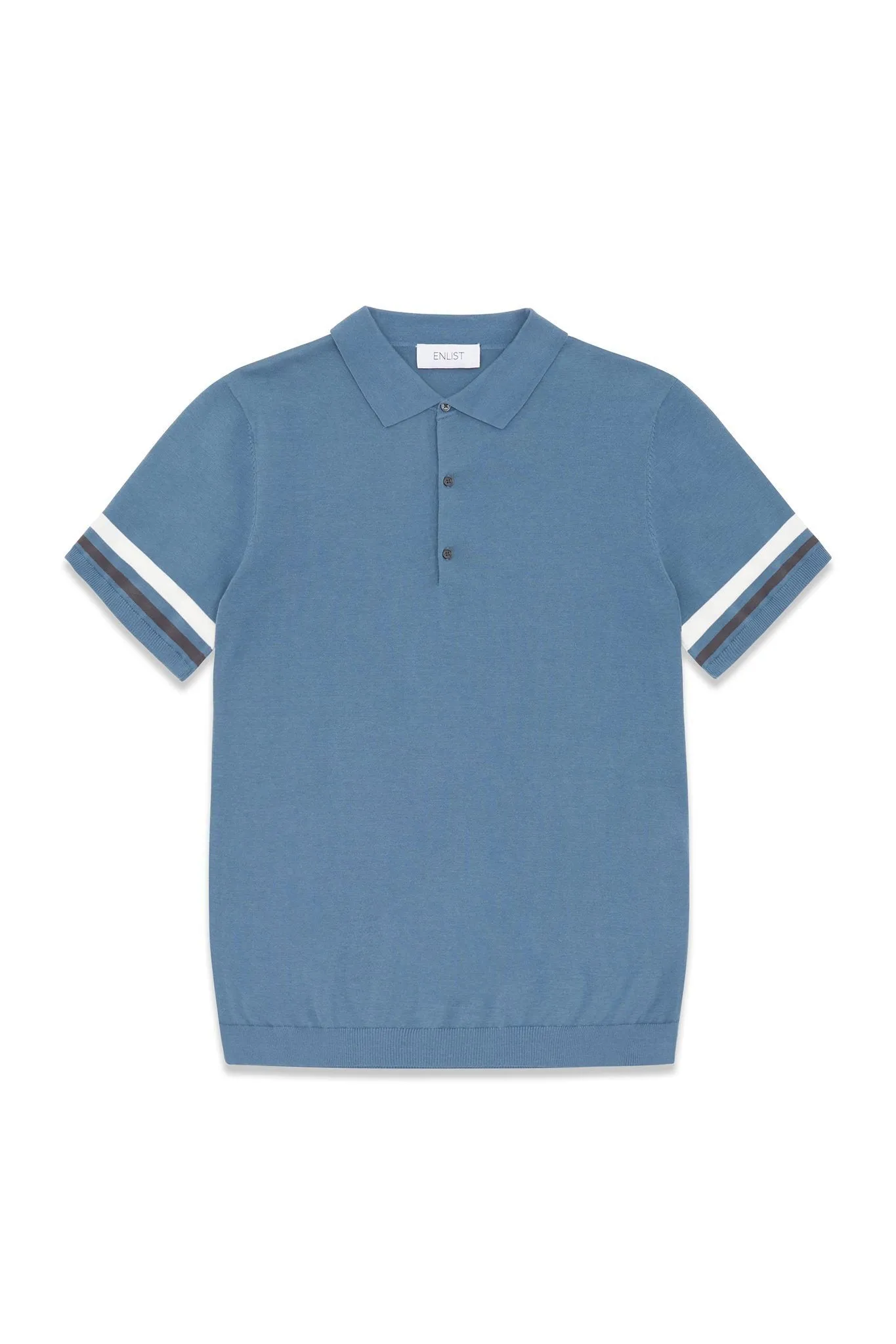 Contrast Tipped Knit Cotton Polo