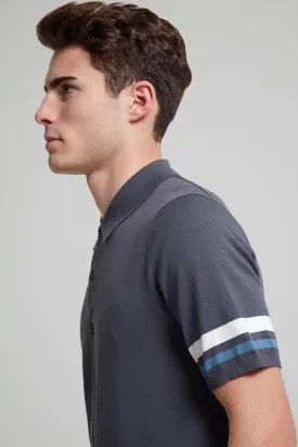 Contrast Tipped Knit Cotton Polo