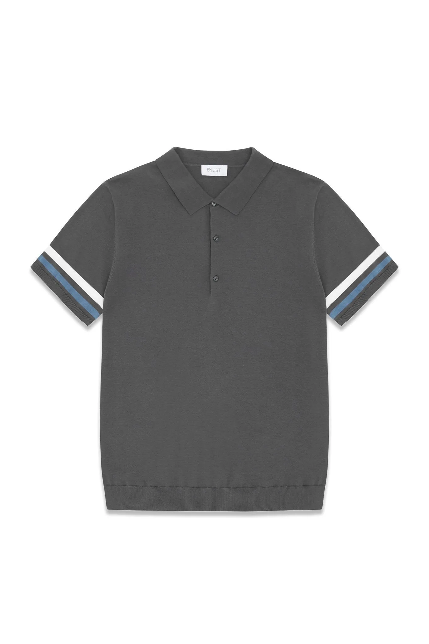 Contrast Tipped Knit Cotton Polo