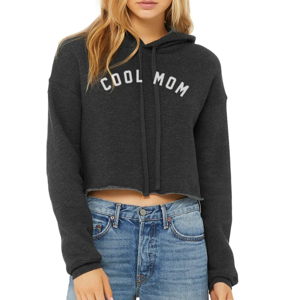 COOL MOM® Cropped Fleece Hoodie