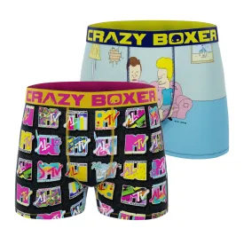 CRAZYBOXER MTV Men's Boxer Briefs (Pack 2