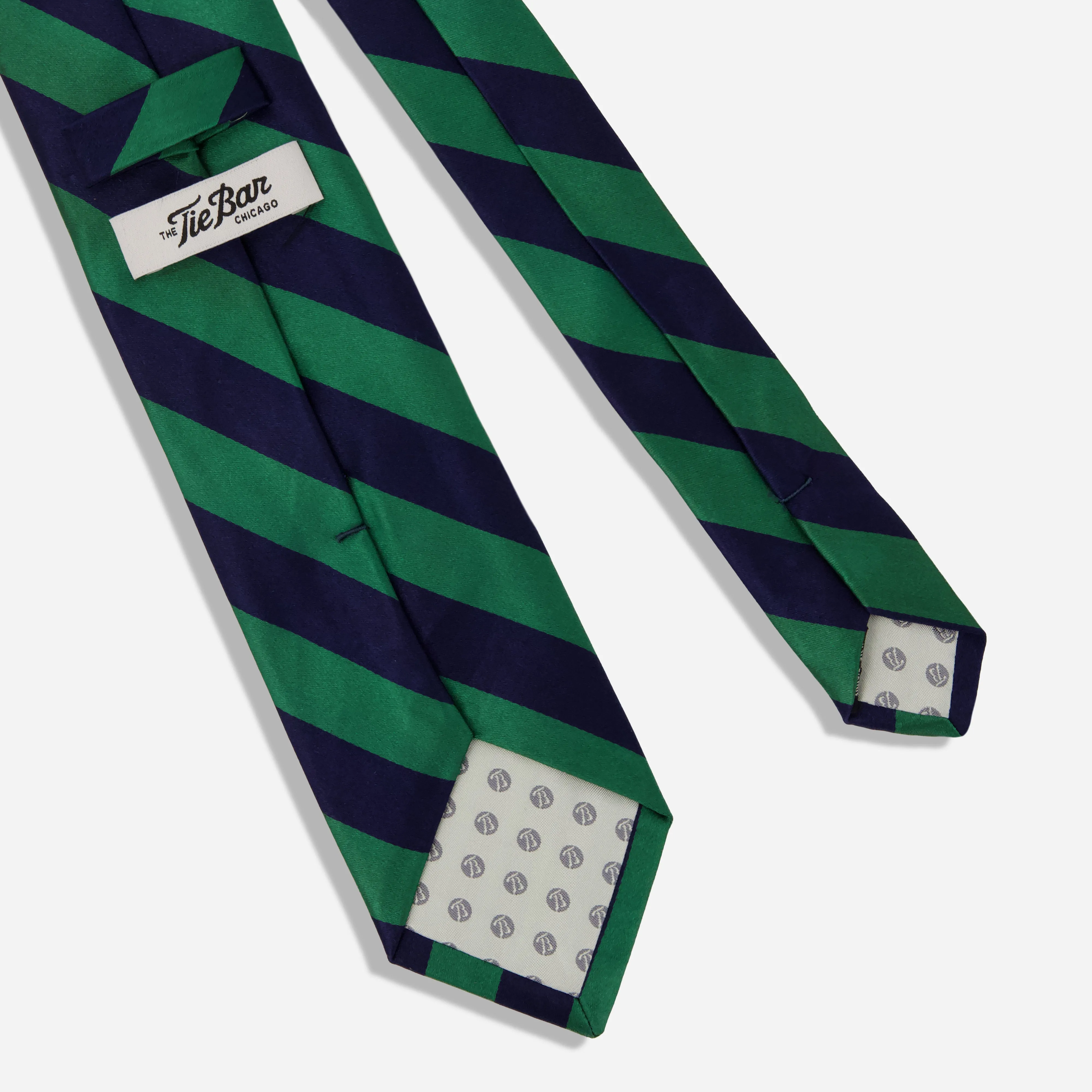 Crosby Repp Stripe Kelly Green Tie