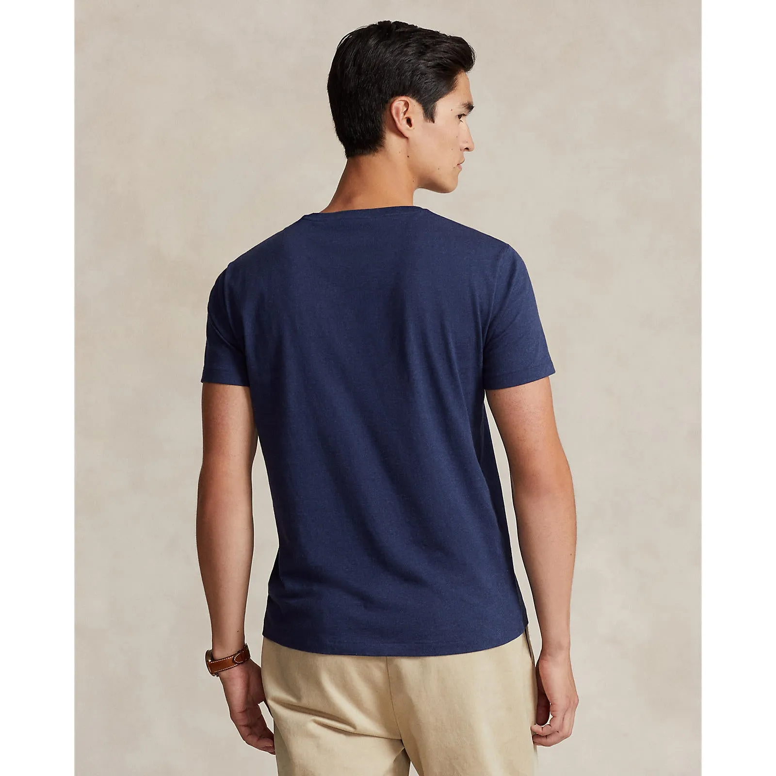 Custom Slim Fit Jersey Crewneck T-Shirt - Spring Navy Heather