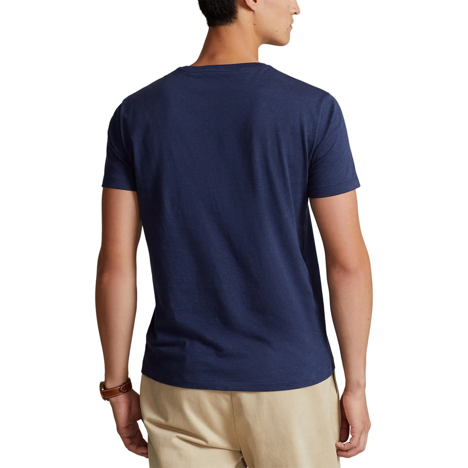 Custom Slim Fit Jersey Crewneck T-Shirt - Spring Navy Heather