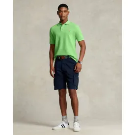 Custom Slim Fit Mesh Polo Shirt - Kiwi Lime