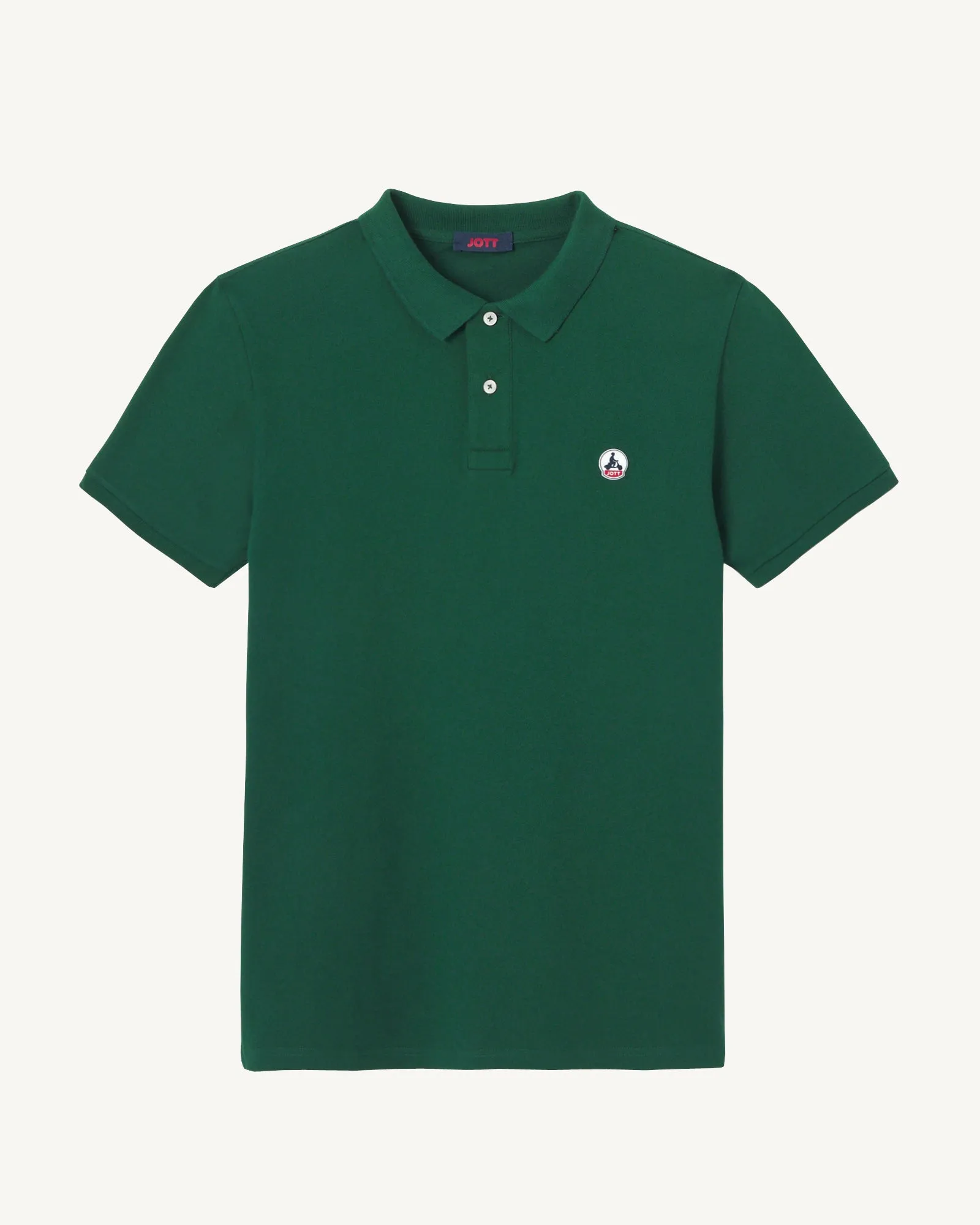 Dark green Marbella organic cotton polo shirt