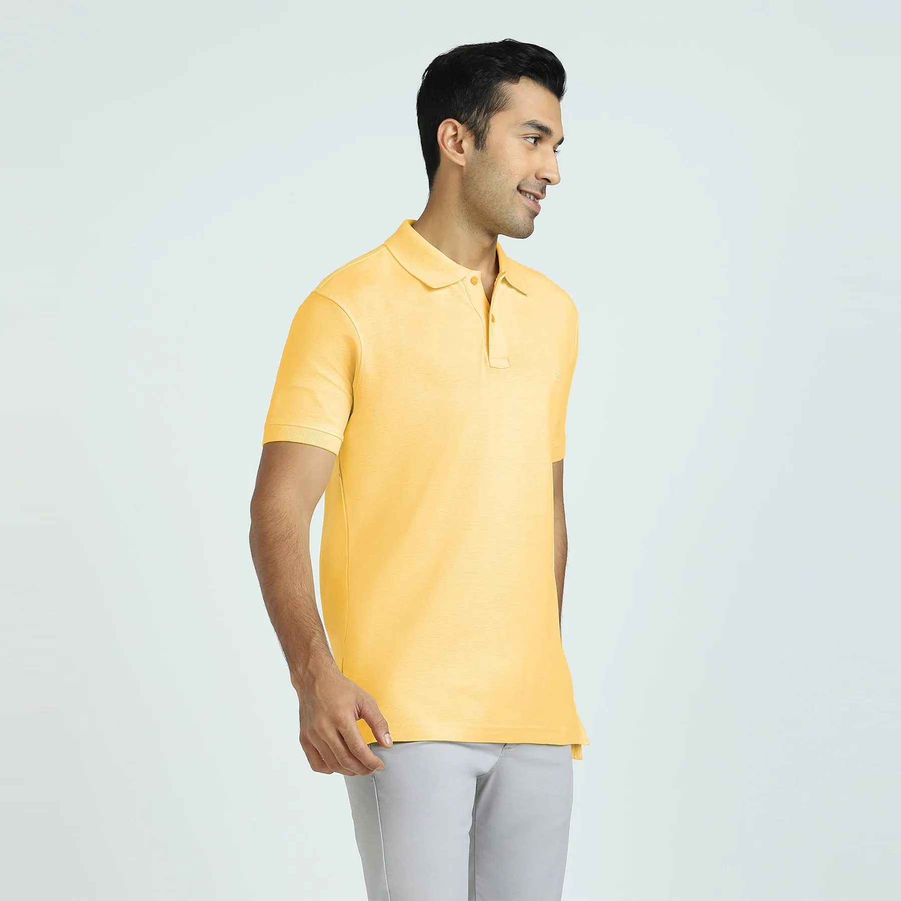 Element Combed Cotton Polo T-shirts Butter Yellow