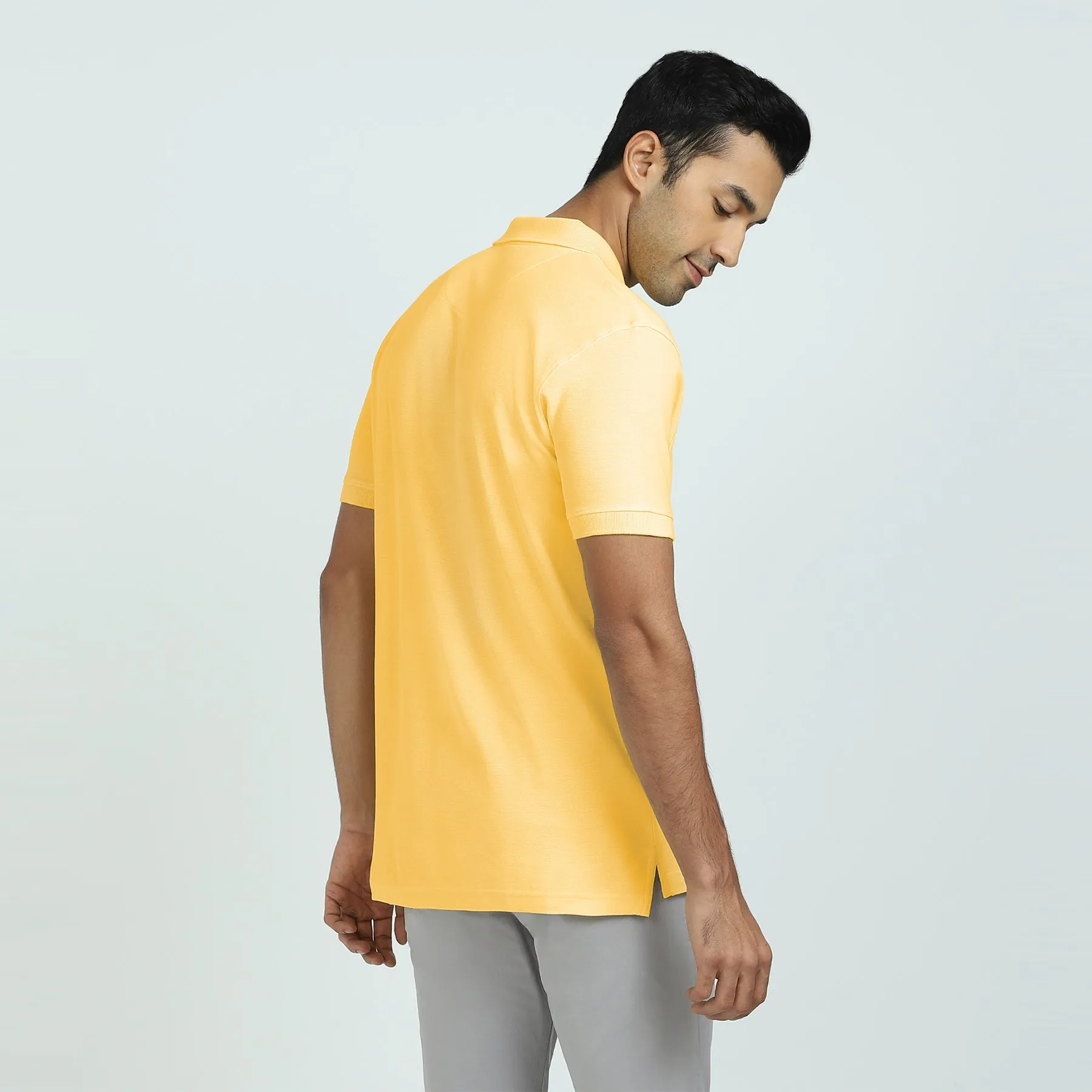 Element Combed Cotton Polo T-shirts Butter Yellow