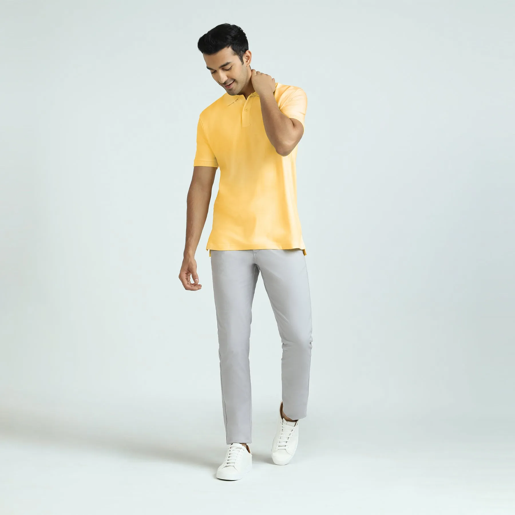 Element Combed Cotton Polo T-shirts Butter Yellow