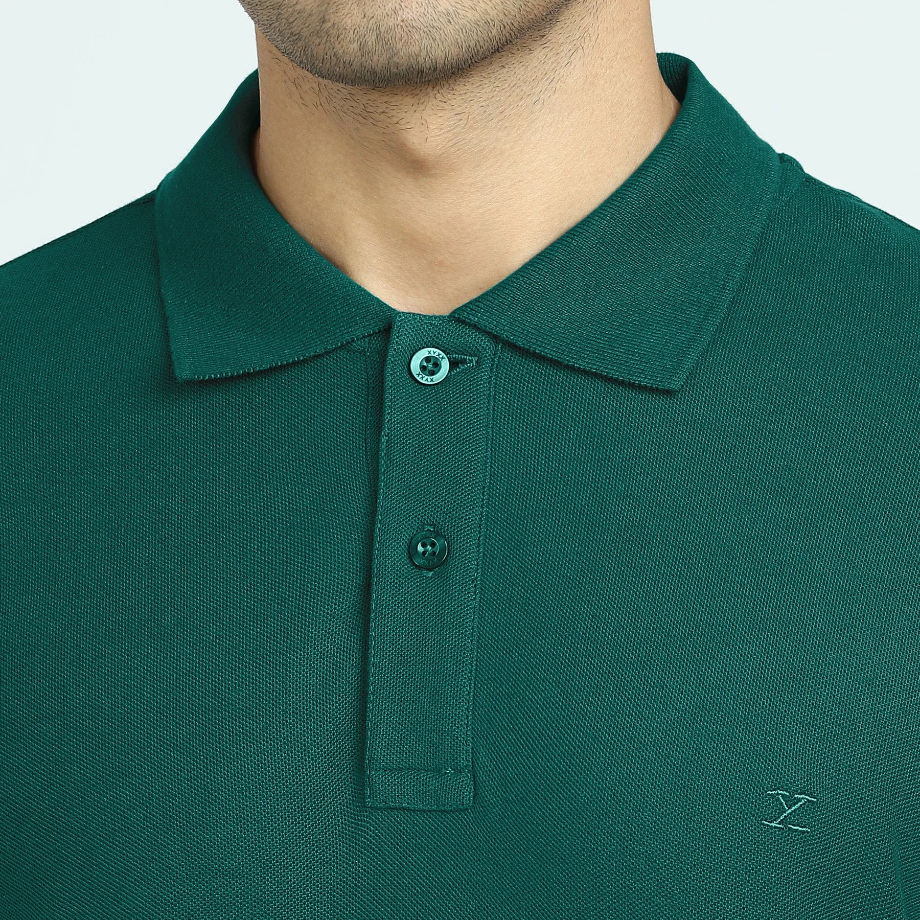 Element Combed Cotton Polo T-shirts Forest Green