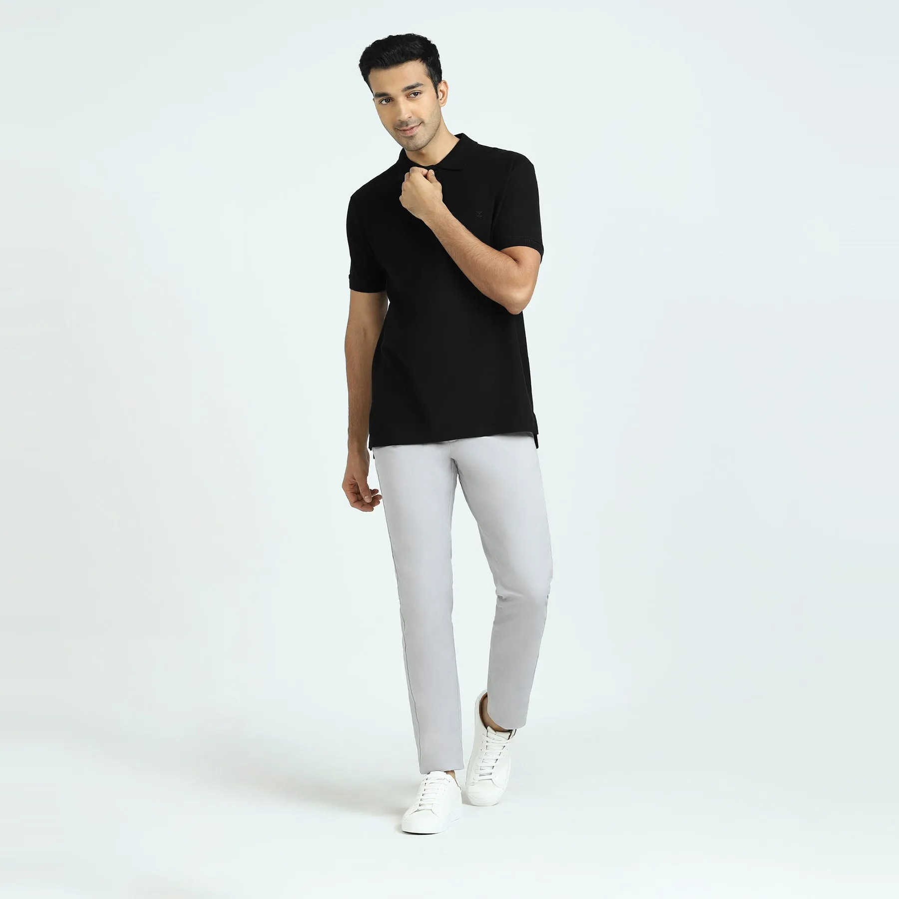 Element Combed Cotton Polo T-shirts Pitch Black