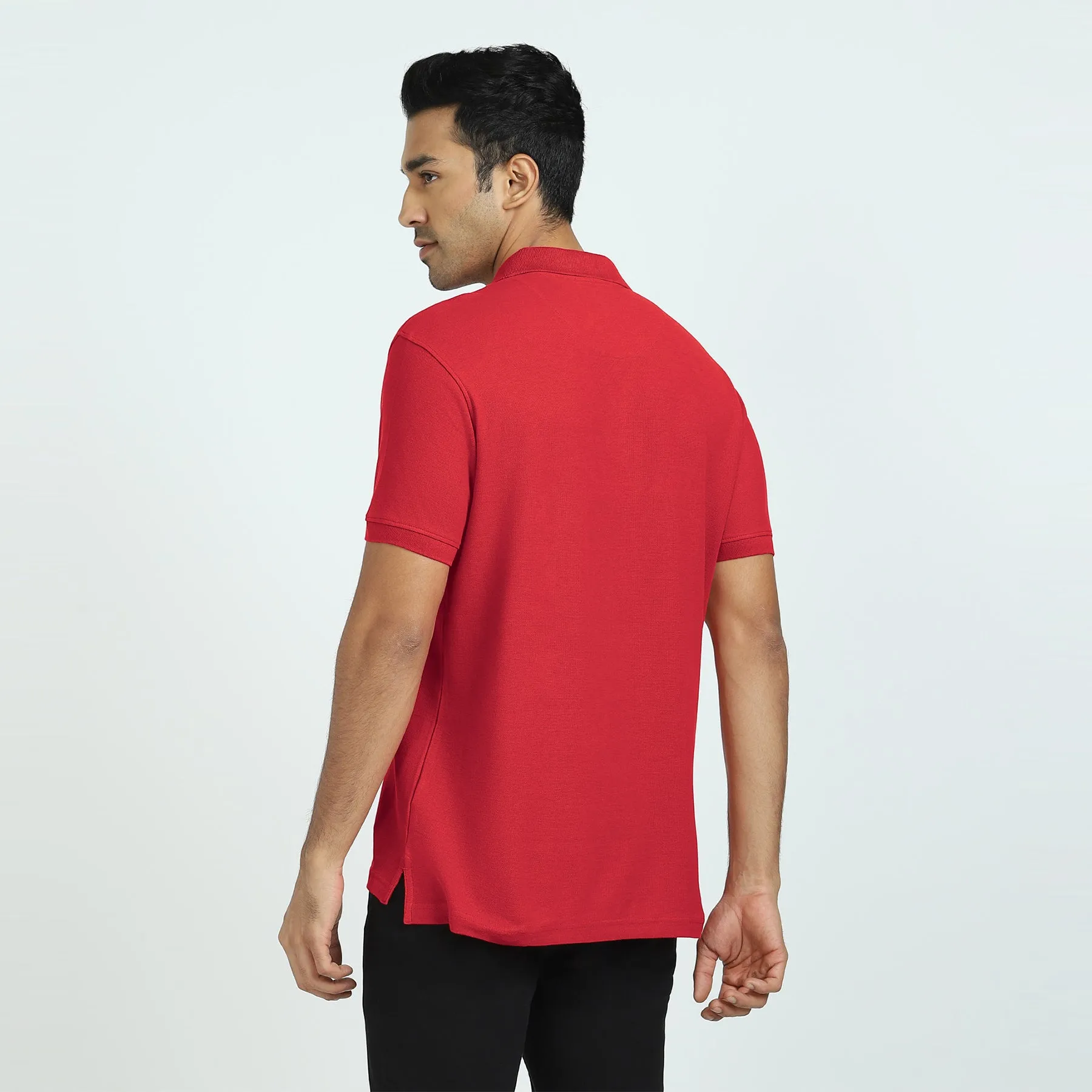 Element Combed Cotton Polo T-shirts Rio Red