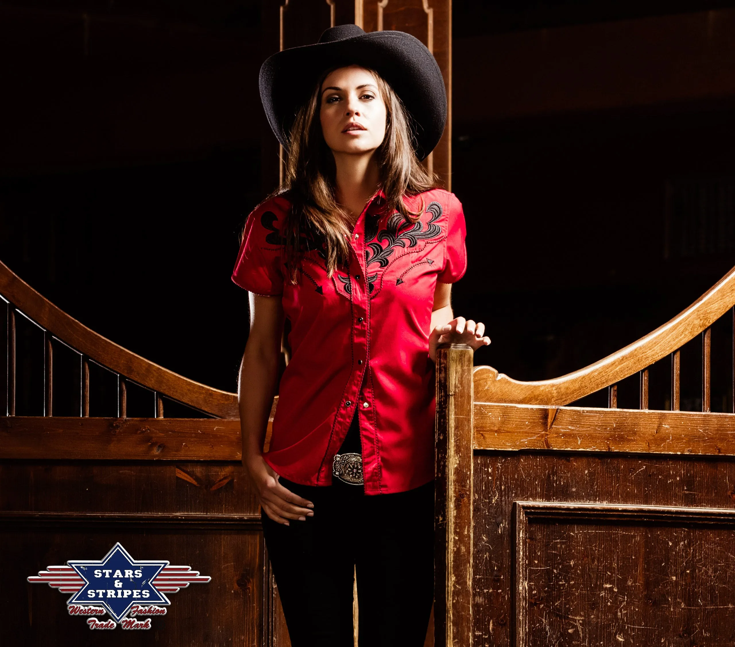 Ella Ladies Western Blouse