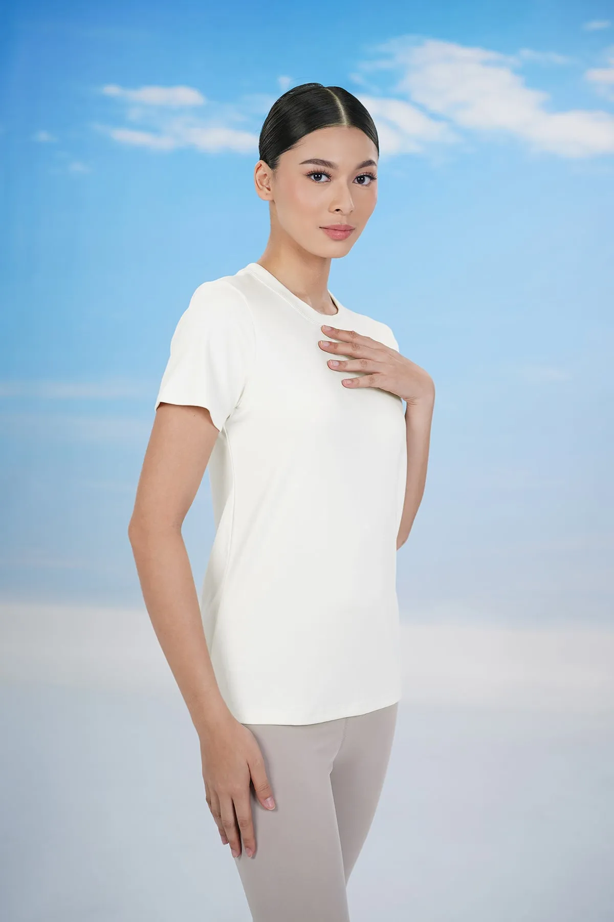 Everyday Inner Short Sleeves - Egret