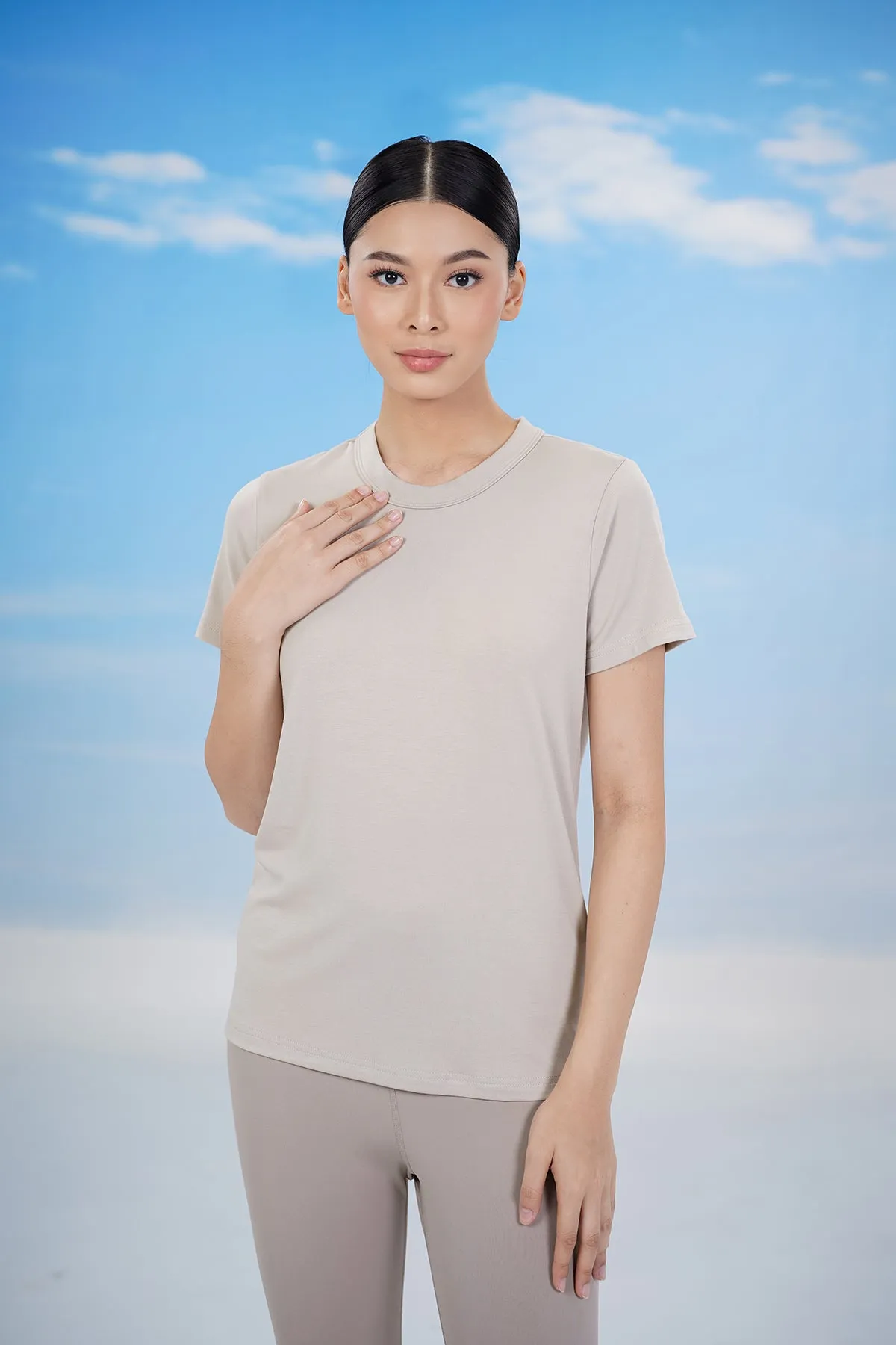 Everyday Inner Short Sleeves - Taupe