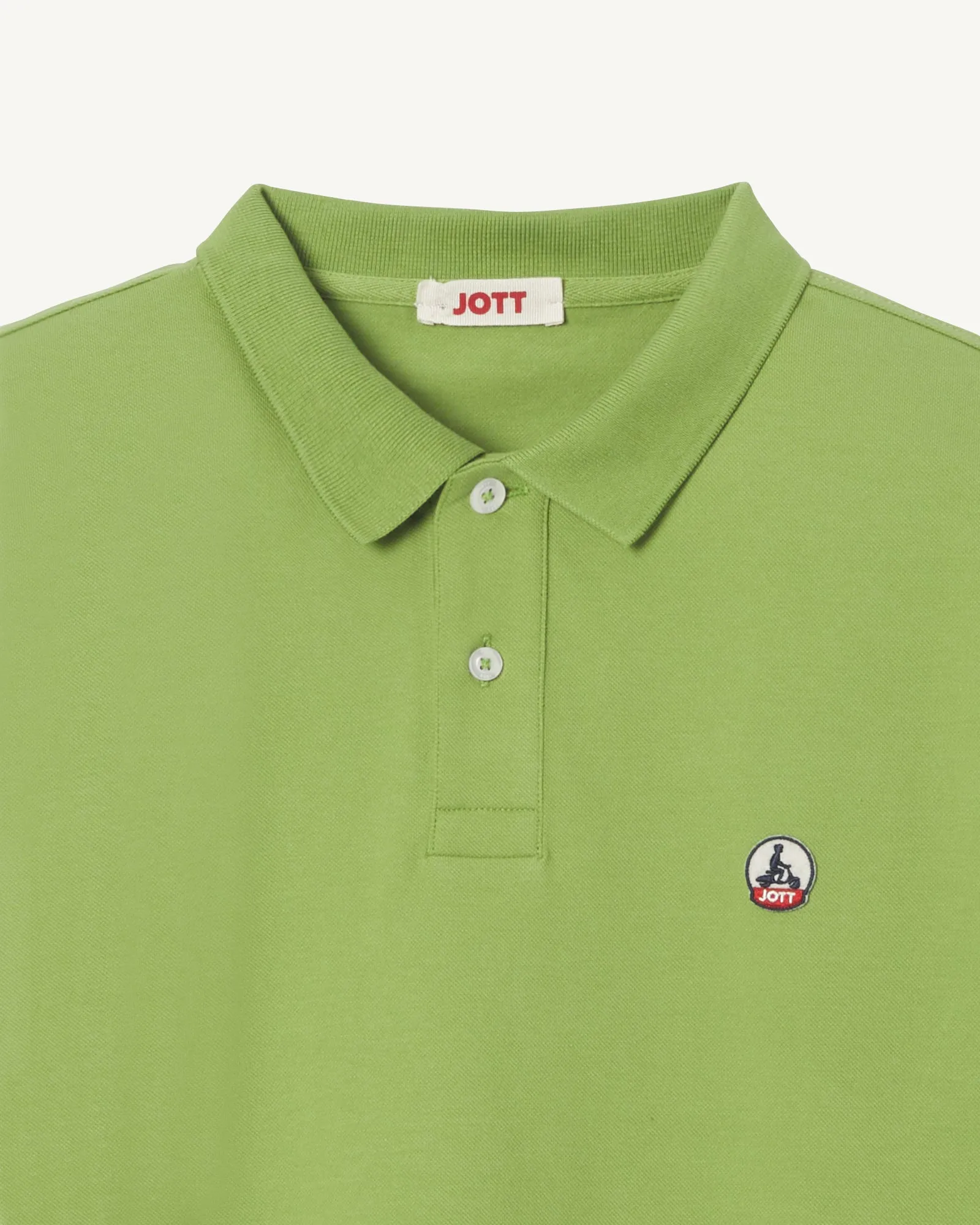 Fern green Marbella organic cotton polo shirt