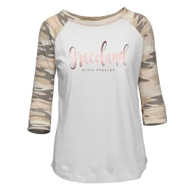 Graceland Elvis Camouflage Women's Raglan