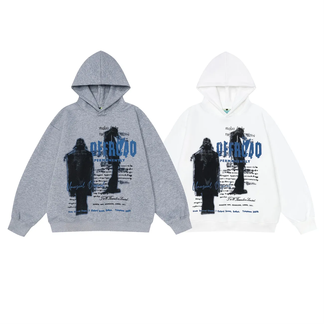 Grunge Graph | Oversized Retro Graphic Hoodie