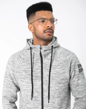 Gym Coffee Fleck Hoodie (Mens) - Grey