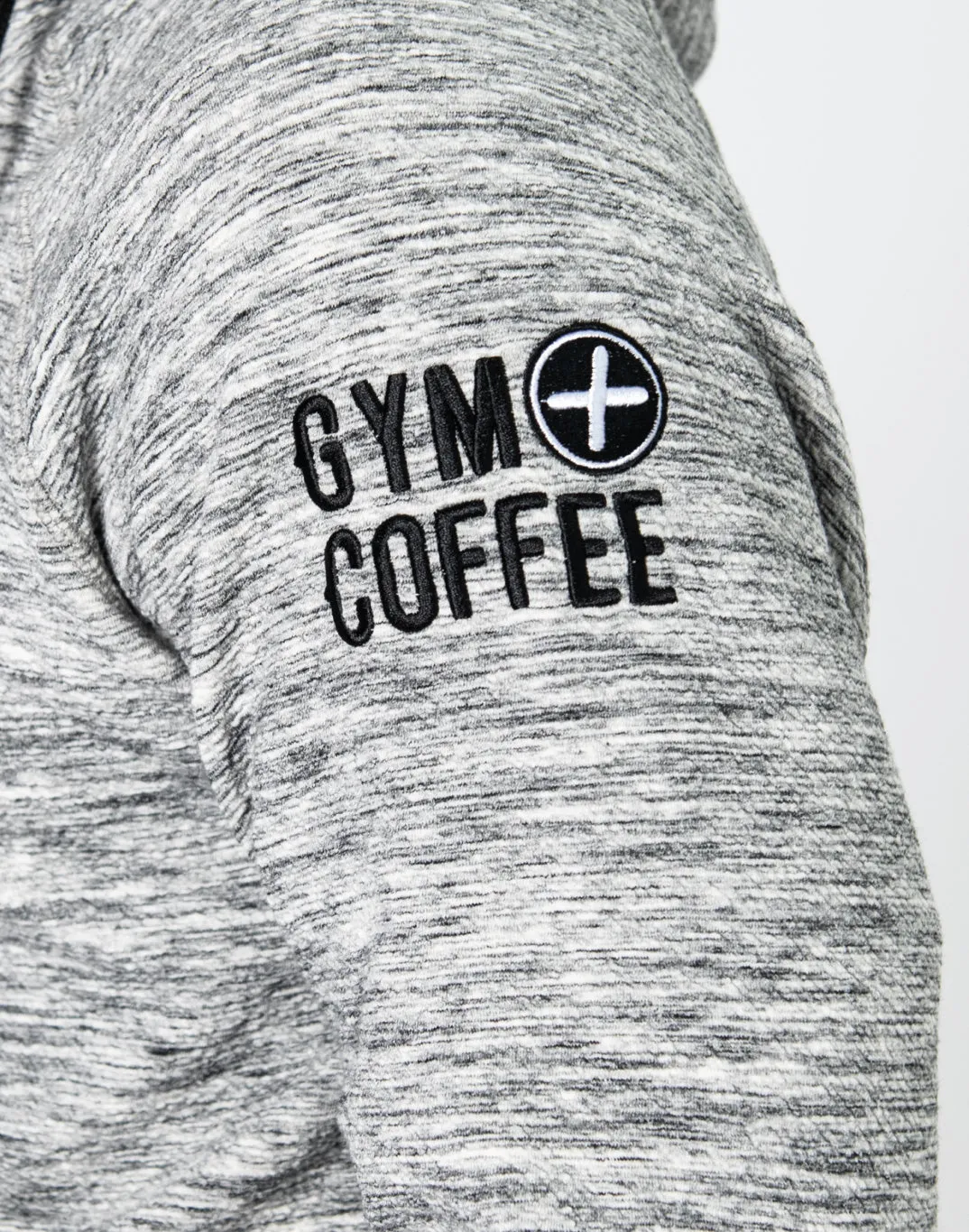 Gym Coffee Fleck Hoodie (Mens) - Grey