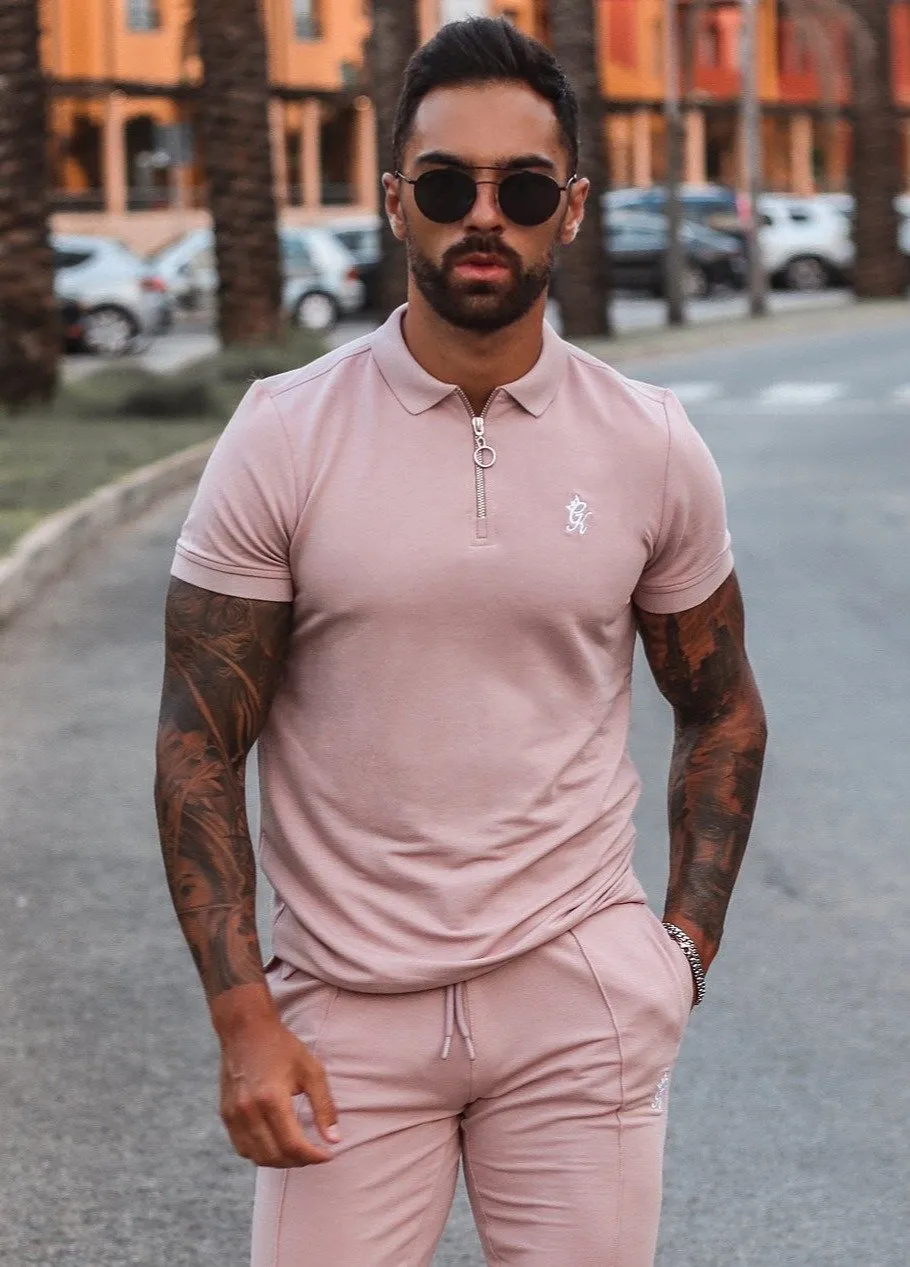 Gym King Signature Polo - Dusky Pink