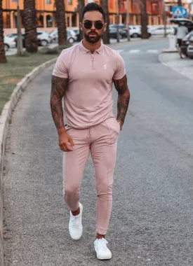 Gym King Signature Polo - Dusky Pink