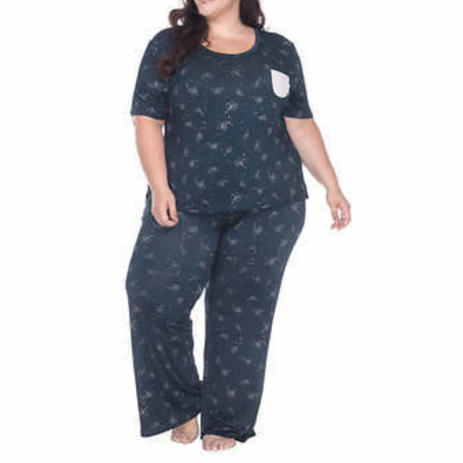 Honeydew Women's Floral Print PJ Ultra Soft 3-Piece Tee Pants & Shorts Lounge Pajama Set