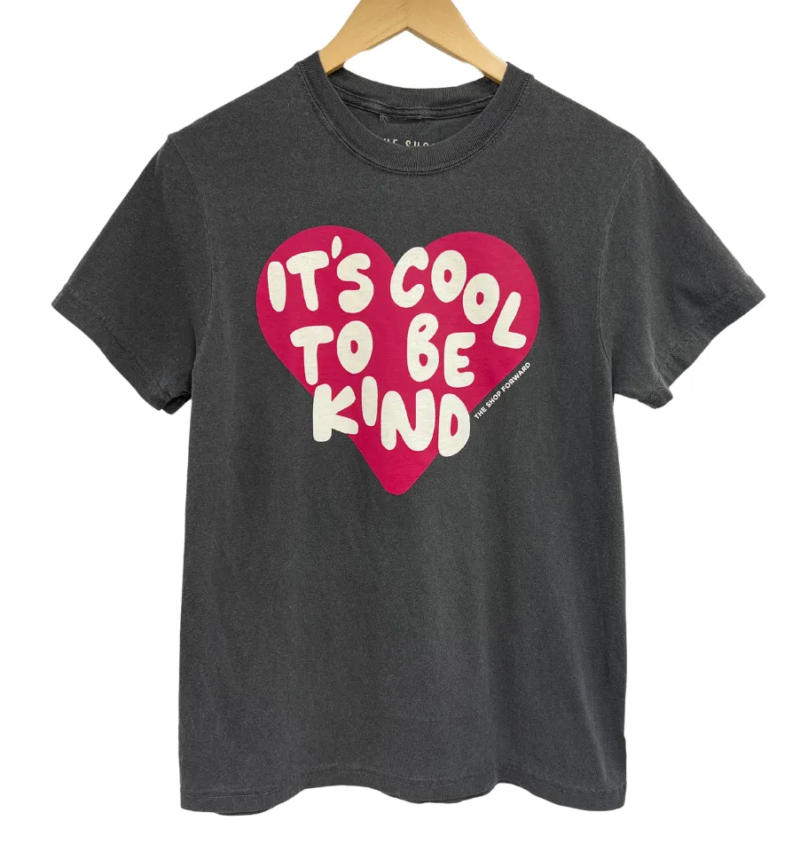 'IT'S COOL TO BE KIND' UNISEX TEE - Charcoal Grey