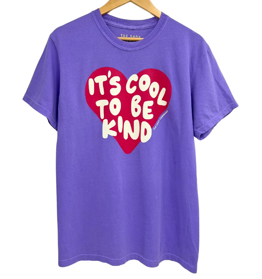 'IT'S COOL TO BE KIND' UNISEX TEE - Purple