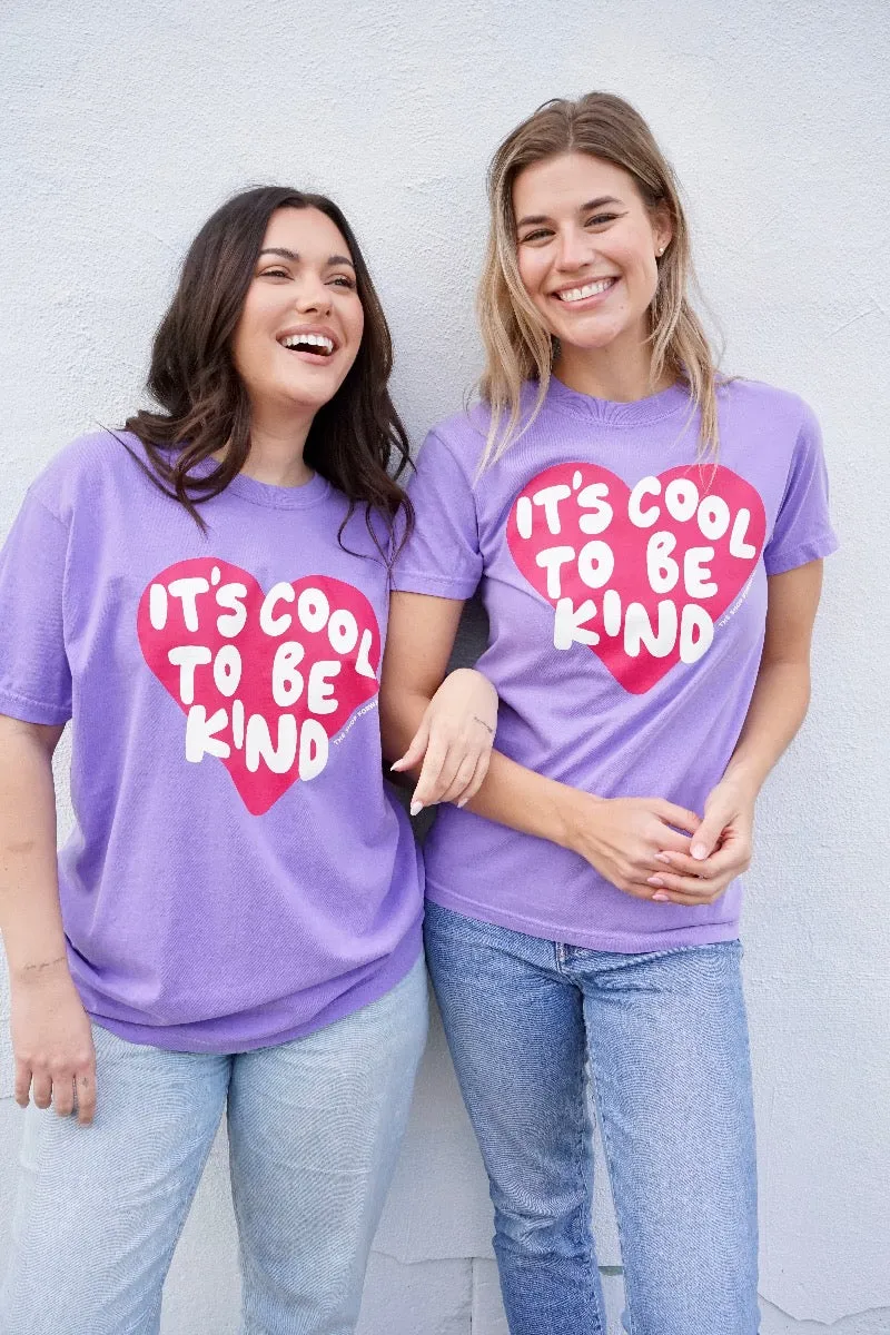 'IT'S COOL TO BE KIND' UNISEX TEE - Purple