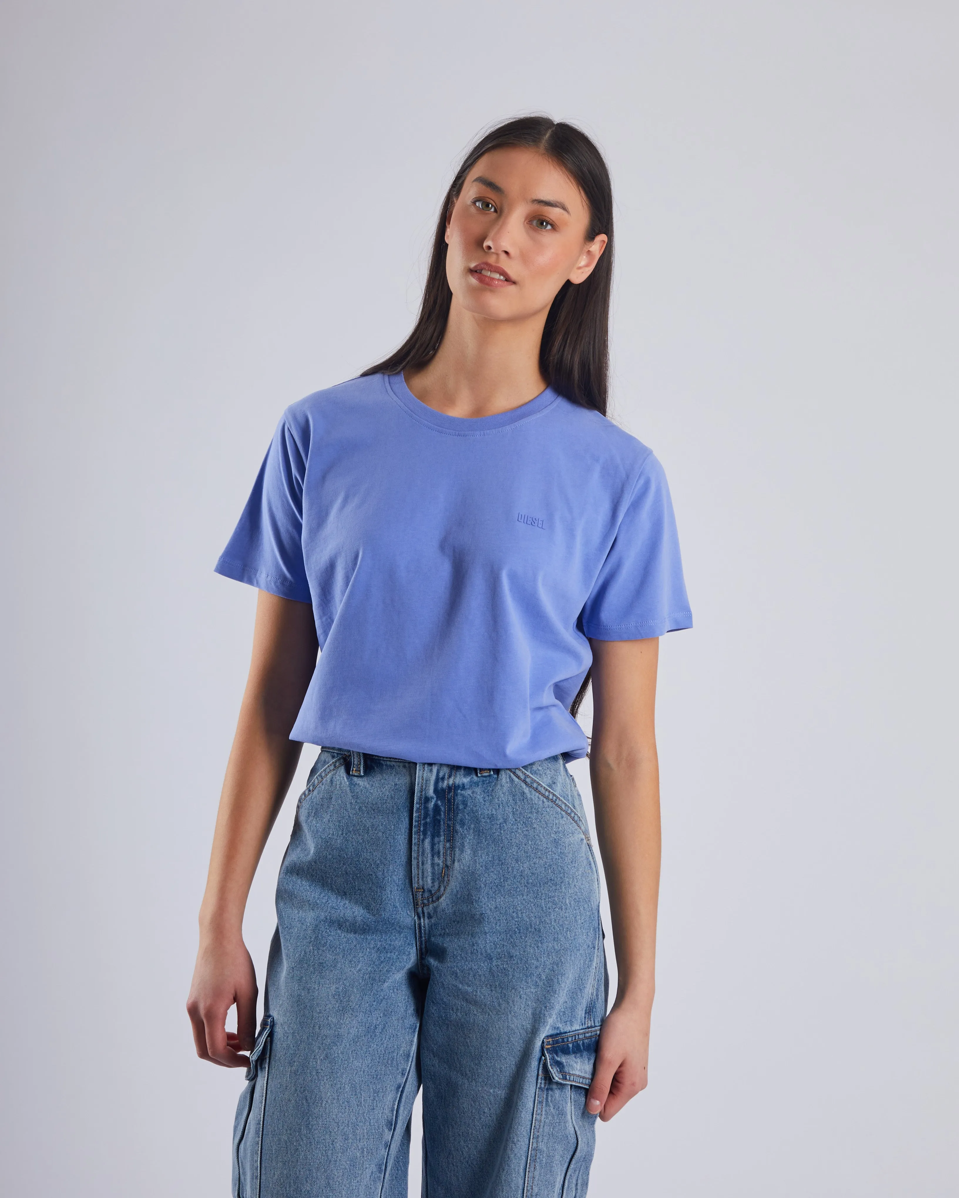 Jada Basic O Neck Blueberry Crush