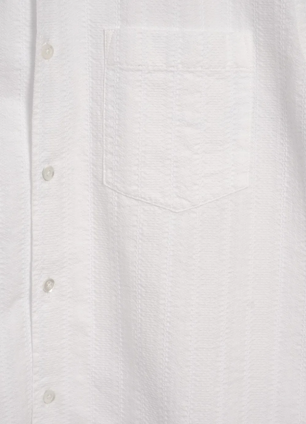 JONNY | Short Sleeve Shirt | White Dobby