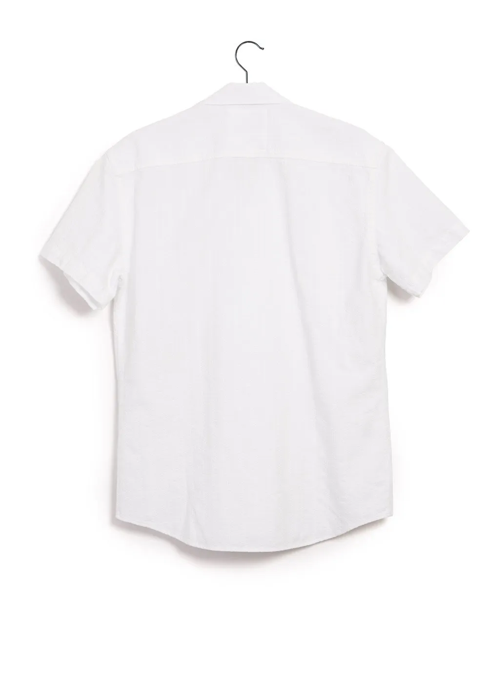 JONNY | Short Sleeve Shirt | White Dobby