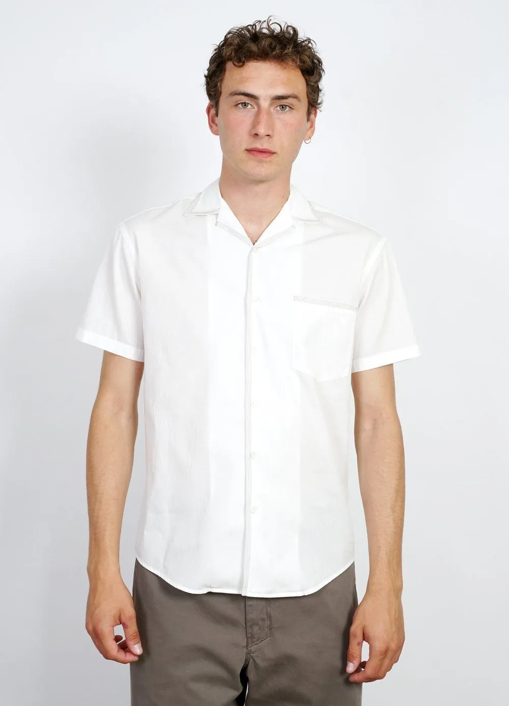 JONNY | Short Sleeve Shirt | White