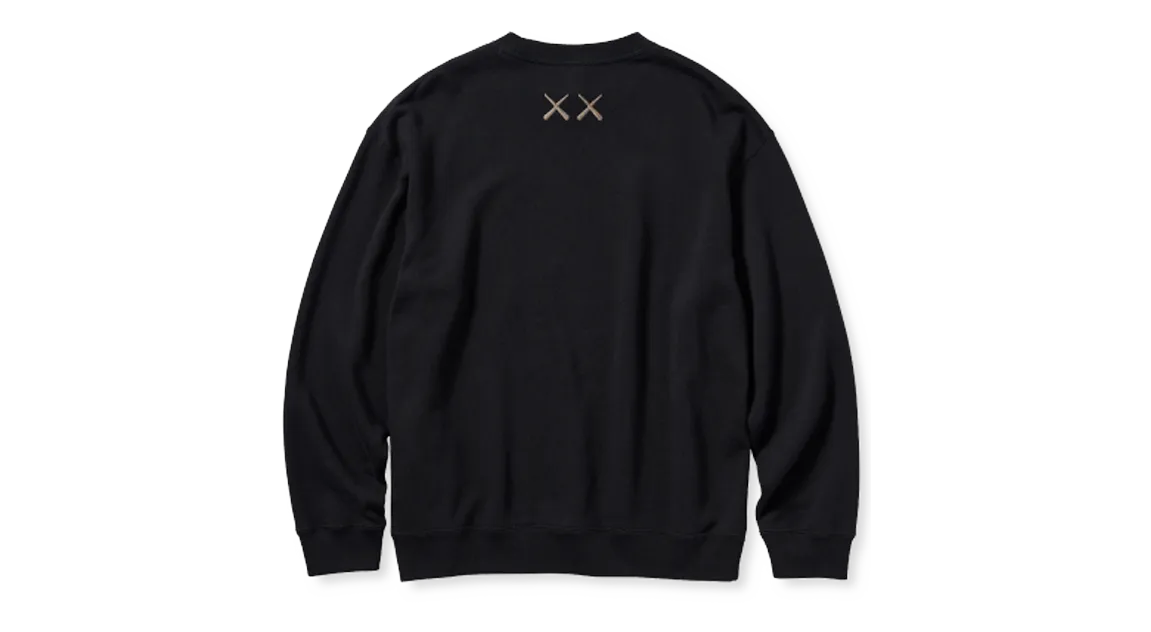 Kaws x Uniqlo UT Long Sleeve Family Sweatshirt Black